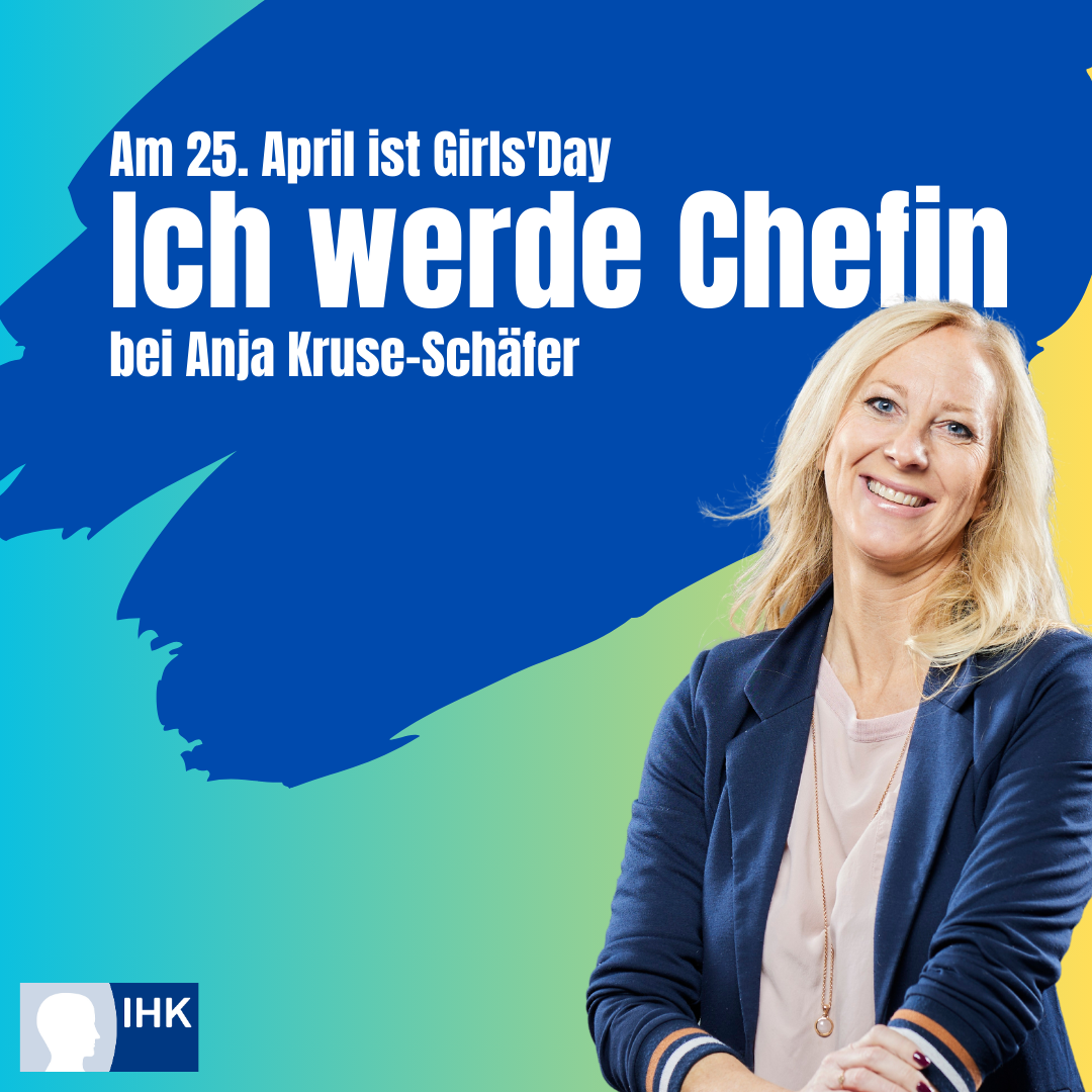Girls'Day 2024: Schülerinnen können am 25. April bei Geschäftsführerin Anja Kruse-Schäfer den Chefinnen-Alltag erleben.